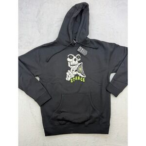 Stance Hoodie Mens Medium The‎ Pullover Skeleton Spider Web Graphic Streetwear